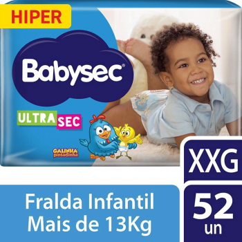 BABYSEC FRALDA ULTRA HIPER XXG 2X52