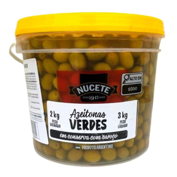 AZEITONA NUCETE VRD BD C/CAROÇO 2,0KG