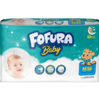 FRALDA FOFURA BABY MEGA M 36UN