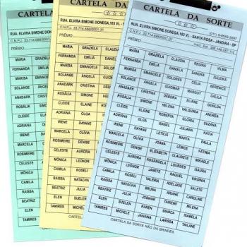 CARTELA DE RIFA UN