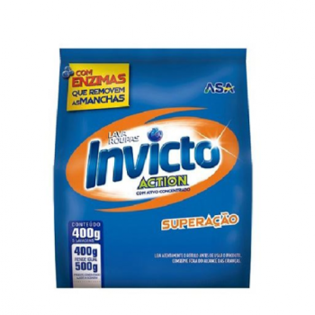LAVA ROUPAS EM PÓ INVICTO SUPERAÇÃOO SACHE 400G