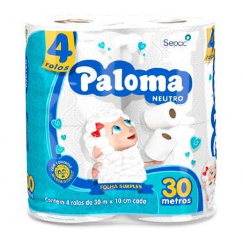 PAPEL HIG FDAQ PALOMA NEUTRO 4X30M