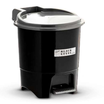 LIXEIRA PL RED C/PEDAL BLACK STEEL PLASMONT 12,5L