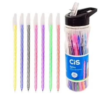 CANETA CIS SPI.0,7 AZ/PT.24X1