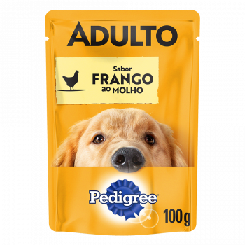 PEDIGREE P/CAES ADULTO R.PEQ FGO/MOLHO SCH 100GR