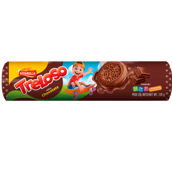 BISC RECHEADO VITARELLA TRELOSO CHOC 120G