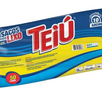 SACO P/LIXO TEIU 50 LT AZUL