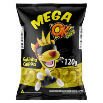 SALGADINHO MEGA OK  GALINHA CAIPIRA 120G