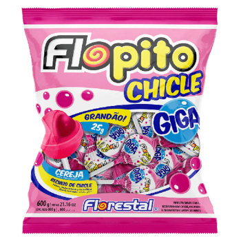 PIR FLO GIGA 600G CHICLE T FRUTTI 24UN