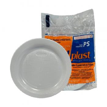 PRATOS PLASTICOS DE 15 CM