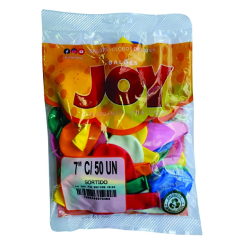 BALÕES JOY  N 6,5 50UN SORTIDO