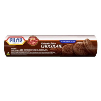 BISCOITO PILAR RECHEADO CHOCOLATE 120G