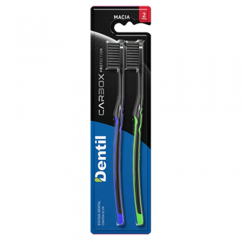 ESCOVA DENTIL CARBOX PROTECTION 2UN DURA