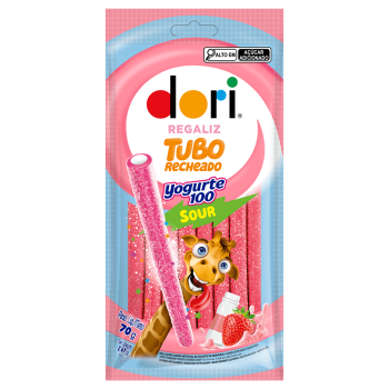 DORI REGALIZ TUBO YOGURTE 100RECH 70GR