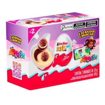 KINDER JOY T2 LEITE ROSA 2X20 GR