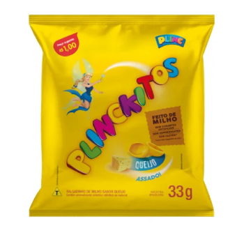 SALGADINHO PLINCKITOS QUEIJO 33G