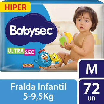 BABYSEC FRALDA ULTRA HIPER M 2X72