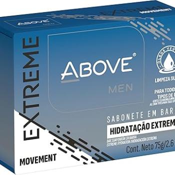 SABONETE ABOVE BARRA EXT BLACK 75G