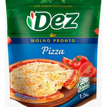 MOLHO TOMATE DEZ SACHET 1,5KG PIZZA UN/0001/UN