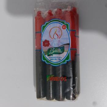 VELAS BENTA N. 03 PRET/VERM 25 PCTS C/8