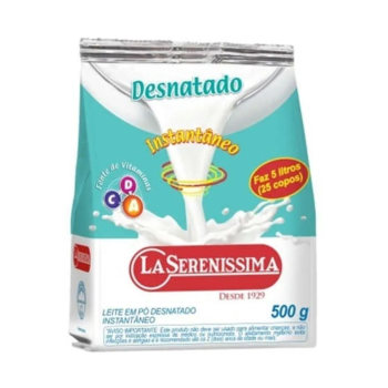 LEITE PO LASERENISSIMA DESNATADO SACHE   500 G