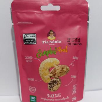 SNACK NUTS SIMPLESMENTE CARMELIZADO 25G
