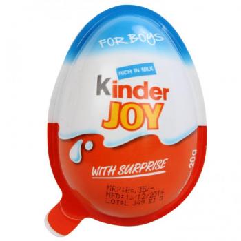 KINDER JOY T1 LEITE E CACAUAZUL 20GR