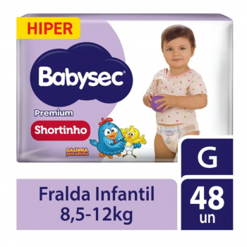 BABYSEC FRALDA SHORTINHO HIPER PRM G 2X48