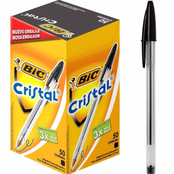 CANETA BIC CRISTAL FASHION 0.7 PRETA /UN
