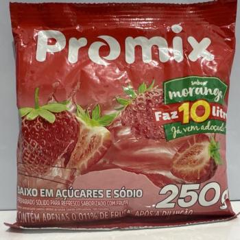 REFRESCO PRO MIX 250GR FAZ 10LT MORANGO CX/0010/UN