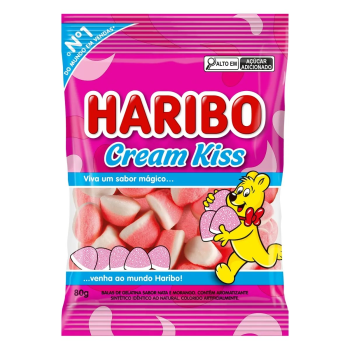 HARIBO BALA GEL CREAM KISS 80G