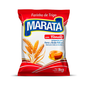FARINHA DE TRIGO MARATA C/FERMENTO 1KG