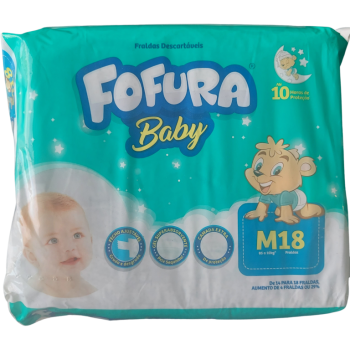 FRALDA FOFURA JUMB M 18UN