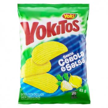 YOKITOS BATATA ONDULADA CEBOLA SALSA 36X45G