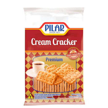 BISCOITO PILAR CREAM CRACKER PREM 350G