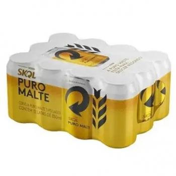 SKOL PURO MALTE 350 ML CXA 12 UN