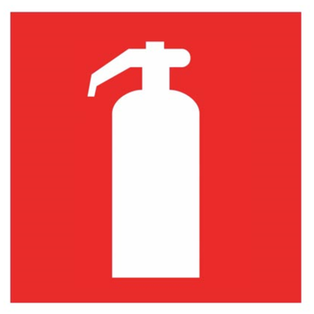 PLACA PVC 15x15cm LUXNORTE VM-LE01 (EXTINTOR)