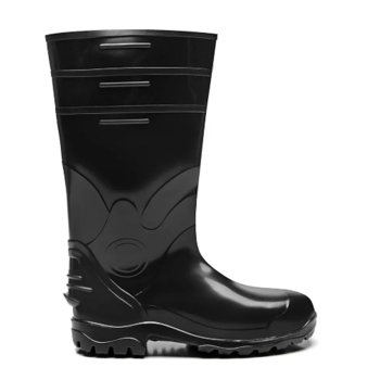 BOTA PVC PT C/L BIQUEIRA SOLD ANTIPERF BRACOL CA 37750