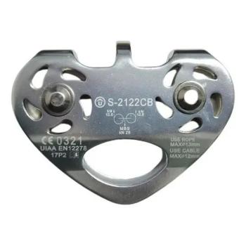POLIA DUPLA ALUM FIXA P/ CORDA 25KN BIGCOMPRA