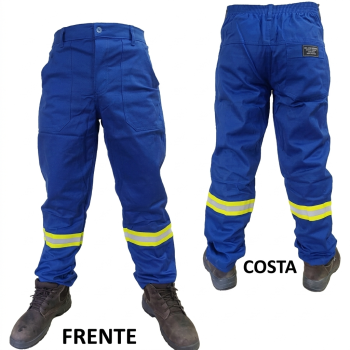 CALÇA RETARDANTE AZUL ROYAL C/REFL UNIFORMIZAR CA 32394 - P