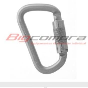 MOSQUETÃO AÇO D TRIPLA TRAVA  41KN BIG