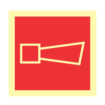 PLACA PVC 15X15cm LUXNORTE VM-LE08 (ALARME SONORO)