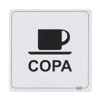 PLACA PVC 15X20cm LUXNORTE-ADPL-636 ( BCO COPA)