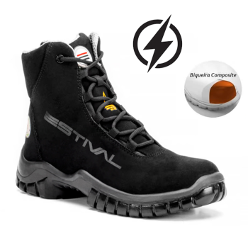 BOTA NOBUCK MANO ELETRICA PR/CZ  ESTIVAL CA 47218
