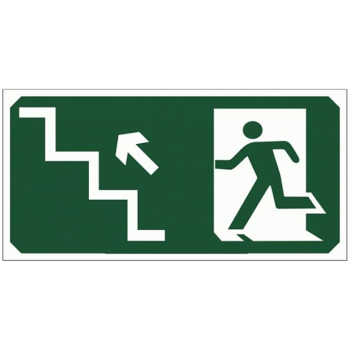 PLACA PVC 12X24cm LUXNORTE VD-LS39 (SAÍDA SUB. ESCAD.  ESQUERDA)