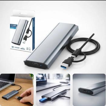 CASE P/ HD EXTERNO SSD NVMe M.2 usb 3.0  TIPO C