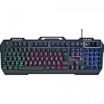 TECLADO GAMER RGB FORTREK CRUSADER