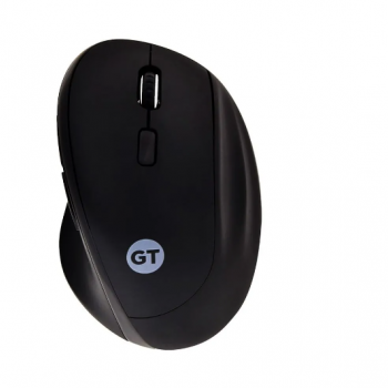 MOUSE ERGONÔMICO SEM FIO USB PRETO