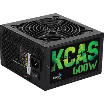 FONTE ATX S/CABO 600W AEROCOOL KCAS PT