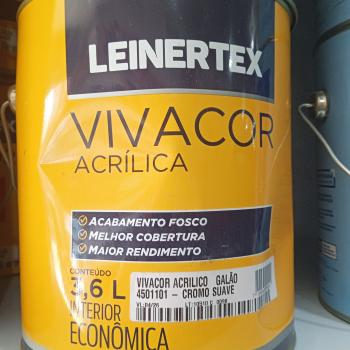 TINTA VIVACOR ACRILICA GALAO 3,6 L - CROMO SUAVE -